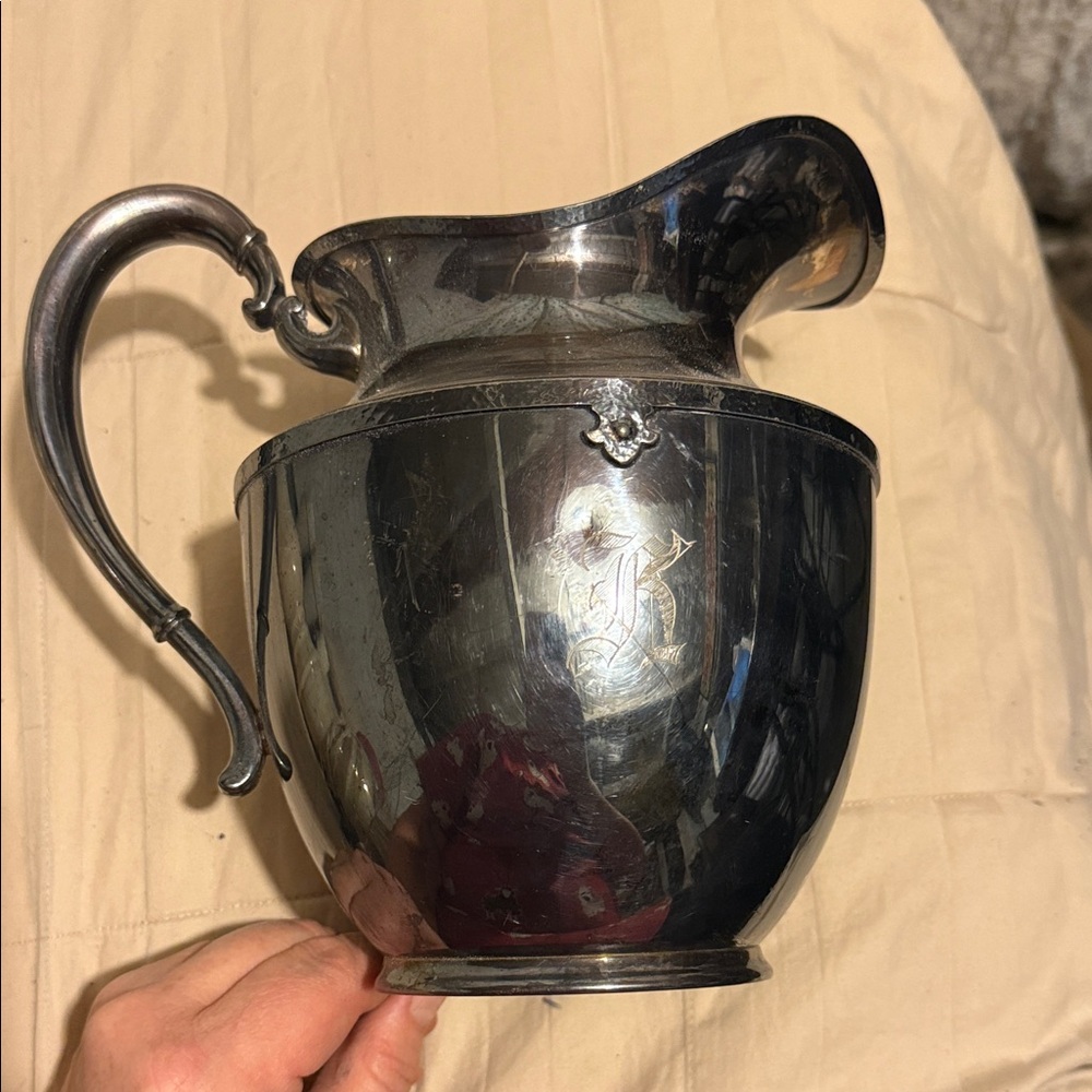 Vintage SilverPlated Large Pitcher Numbered #7015